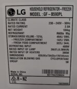 LG 594L 4-Door French Door Fridge GF-B590PL