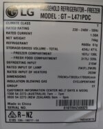 LG GT-L471PDC 471L Top Mount Fridge Freezer