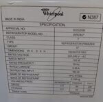 Whirlpool 241L Top Mount Fridge WR124U