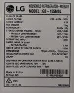 LG 454L Bottom Mount Fridge GB-455MBL