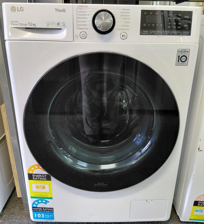 LG WV9-1412W 12kg Front Load Washing Machine