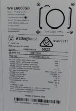 Westinghouse WHE6060SB French Door Refrigerator