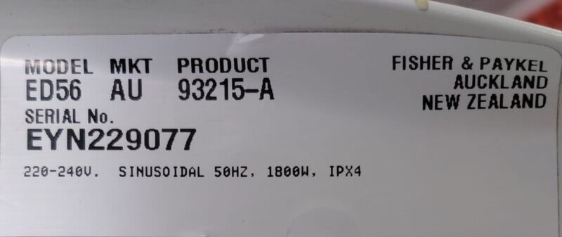 Fisher & Paykel 4kg Vented Dryer ED56