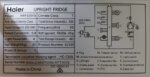 Haier 505L Upright Refrigerator – HRF505VS
