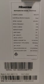 Hisense 350L Top Mount Fridge HR6TFF350