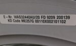 Refurbished Bosch 8kg Front Load Washer WAS32440AU