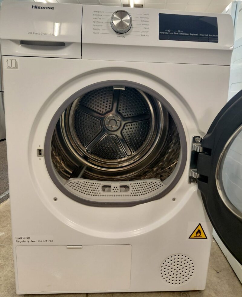 Refurbished Hisense 8kg Heat Pump Dryer HDFY80H