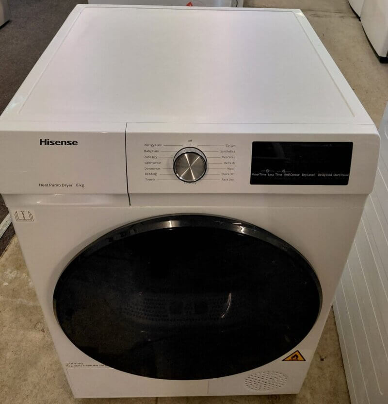 Refurbished Hisense 8kg Heat Pump Dryer HDFY80H