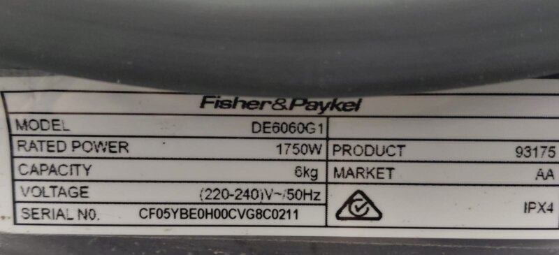 Fisher & Paykel 6kg Vented Dryer for Sale in Perth