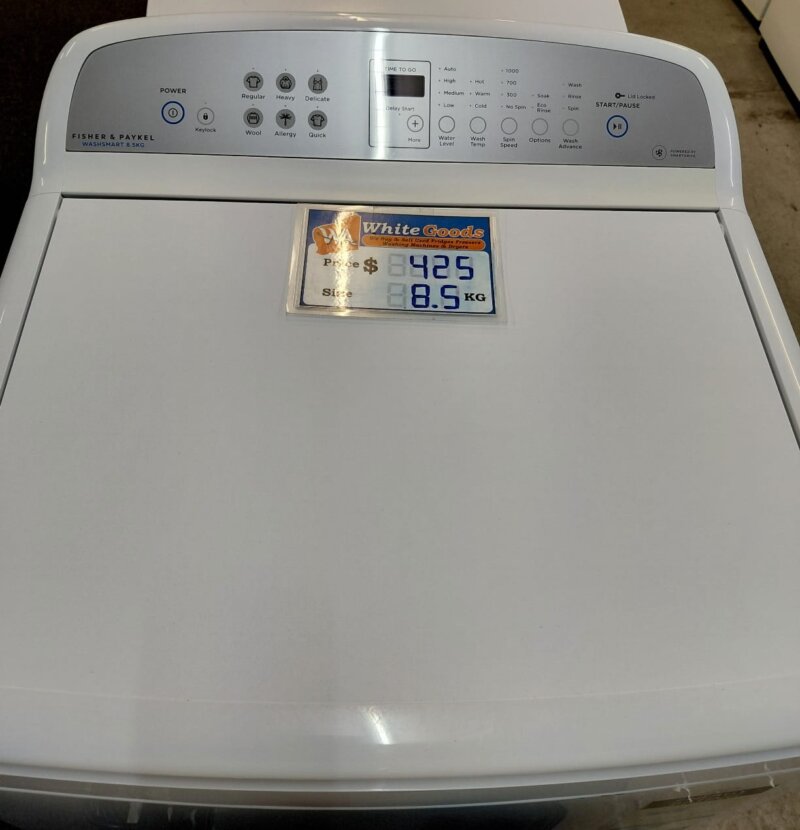 Fisher & Paykel WA8560G1 8.5kg Top Load Washing Machine