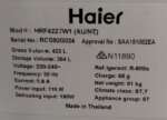 Haier 422L Top Mount Fridge – HRF422TW1