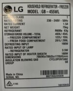 LG 454L Bottom Mount Fridge GB-455WL