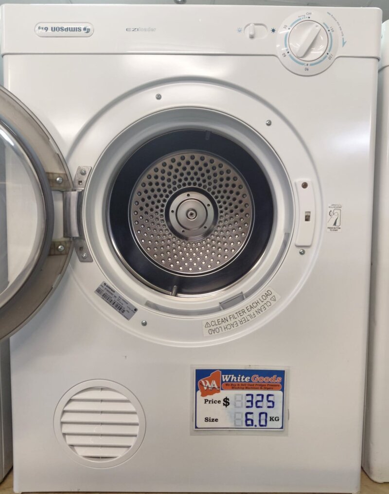 Simpson 6kg Vented Dryer – 39S600M
