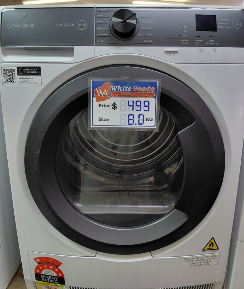 Westinghouse 8kg Heat Pump Dryer – WDH804N7WA