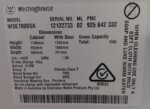 Westinghouse 700L Side by Side Fridge – WSE7000SA