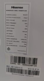 Hisense 610L Side by Side Fridge HR6SBSFF610SW
