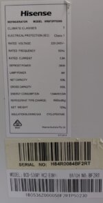 Hisense 630L French Door Fridge HR6FDFF630S