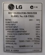 LG 476L Top Mount Fridge – GR-T582G White