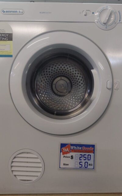 Simpson 5kg Vented Dryer 39S500M