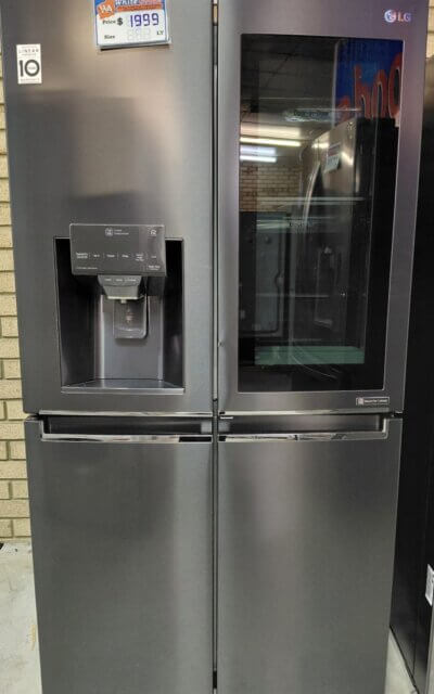 LG 910L 4 Door InstaView Refrigerator – GF-V910MBSL