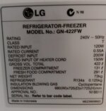 LG 422L Top Mount Fridge GN-422FW