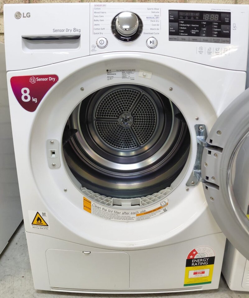 LG 8kg Condenser Sensor Dryer TD-C80NPW