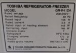 Toshiba 382L Top Mount Fridge GR-R41DA