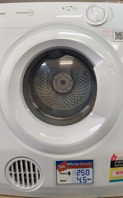 Westinghouse 4.5kg Vented Dryer WDV457H3WB