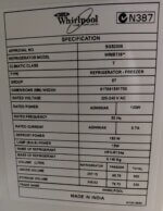 Whirlpool 360L Top Mount Fridge WRIBT36